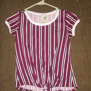 Red stripped shirt